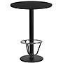 Flash Furniture 24" Round Laminate Table Top with Round Base, Black (XURD24BKTR18B3F)~#|#~2CE2DF84-C0AC-4290-929433165BF68122_sc7