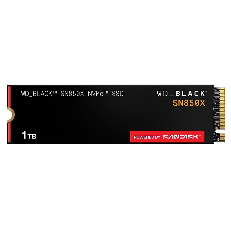 WD_BLACK SN850X Gaming 1TB Internal NVMe Solid State Dive (WDBB9G0010BNC-WRSN) image 1