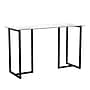 Martha Stewart Eli 47"W Glass/Steel Home Office Desk, Clear/Oil-Rubbed Bronze (XUDK1BK)~#|#~2CE8807F-6A1D-4556-A593FB8DD2A0B5CC_sc7