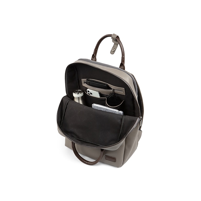 bugatti contrast vegan leather backpack  bagdUp padded 15.6 laptop pocket Contrast Backpack  Bugatti Wholesale