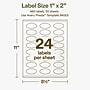 Avery Hemp Oval Laser/Inkjet Multipurpose Labels, 1" x 2", Off-White (480/Pack)~#|#~2CF0268C-2454-4CB3-BE9312719F5D183A_sc7