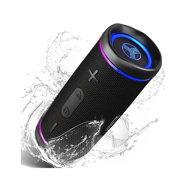 Treblab Wireless Bluetooth Speaker, Waterproof, Black (HD77) image 1