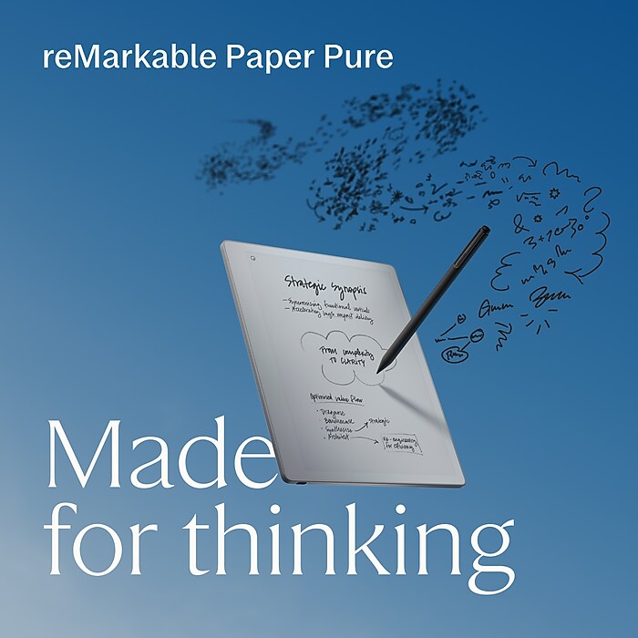 reMarkable Paper Pure 10.3” Paper Tablet with Marker, Gray (RM92A