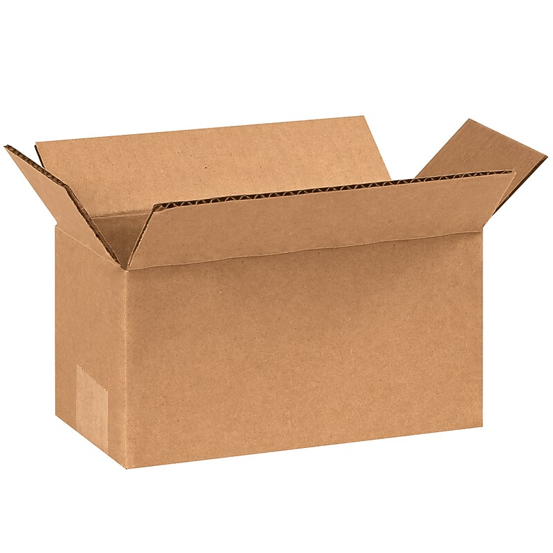 8" x 4" x 4" Standard Shipping Boxes, 32 ECT, 25/Bundle (844) image 1