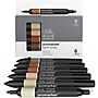 Winsor & Newton Promarker Dual-Tip Alcohol Based Marker, Earth Tones, 6/Pack (WNX0290160)~#|#~2CFB55FD-EF7F-45F9-984FEC3EBCB63D8C_sc7