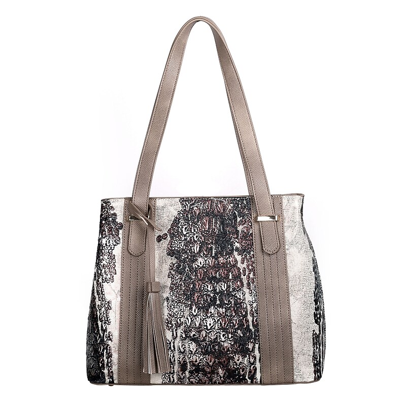 Karla Hanson Eva Canvas Tote Bag, Beige (80106BEIGE) image 1