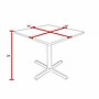 Regency Cain Square Laminate X Base Breakroom Table, 36"D x 36"W, Grey (TB3636GYGY)~#|#~2D011A5D-365B-4A34-B19BDBF2235EDA21_sc7
