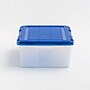 Iris 30.6 Quart Element Resistant Ultimate Clear Plastic Latching Storage Bin, Clear, 4/Pack (500138)~#|#~2D026285-0134-45A3-9E0214E5431E2E19_sc7