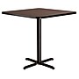 NPS CT Series 36" Square 36" Height Cafe Table, X Base, Black Frame/Mahogany Top (CT33636XCPBTMMY)~#|#~2D061CB6-F5F5-4850-9774B66129BEEADE_sc7