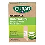 Curad Naturals with Aloe & Vitamin E 3/4" x 3" Fabric Adhesive Bandages, Tan, 30 Bandages/Box, 24/Carton (CURNTA1753)~#|#~2d077108-9cab-4fc6-845551cc9f799a7e_sc7