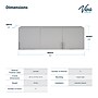 Viva Comfort 36'' H x 72" W Base Medical Cabinet with Right Sink and Wall Cabinet, 6 Doors, 3 Drawers (90272RS-GRY-WAL)~#|#~2D093828-AAD4-4C5A-A4F9C3D7901A0042_sc7