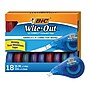 BIC Wite-Out EZ Correct Correction Tape, White, 18/Pack (WOTAP18-WHI)~#|#~2D09F2B3-B42B-4874-8CF87E323334F551_sc7