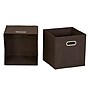 Household Essentials Medium Folding Fabric Storage Bin, 11" x 11"x 11", 23 Qt., Brown, 6/Pack (822-1)~#|#~2D0D74CD-3FCA-456D-9E4D9D43B3819F78_sc7