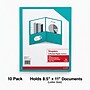 Staples 10% Recycled Smooth 2-Pocket Paper Presentation Folder, Teal, 10/Pack (13383-US)~#|#~2D159BBC-5EF5-4BED-81262B6C4227160B_sc7