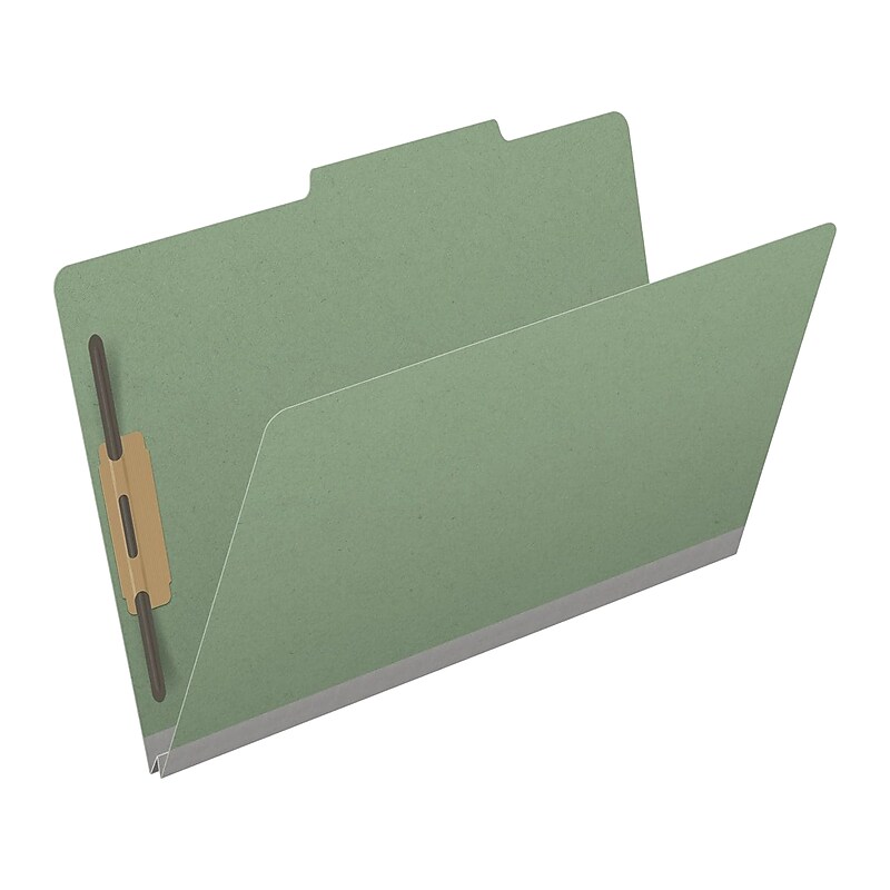 Medical Arts Press Pressboard Classification Folder, 2" Expansion, Legal Size, Green, 25/Box (DV-T52-02-3AGN) image 1