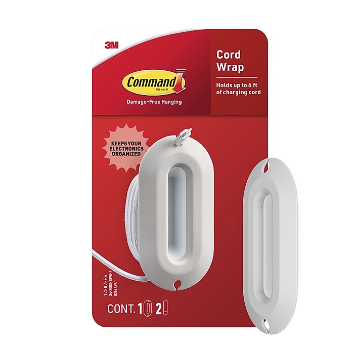 Command Cable Wrap, White (17307-ES) | Staples