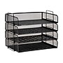 Mind Reader Metal Side Loading Stackable Letter Tray, Letter Size, Black (DSTACK4-BLK)~#|#~2D1C56F0-8542-460F-A419DC0E05244079_sc7