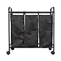 Household Essentials 3-Section Rolling Laundry Sorter, Polyester, Black (HE1111)~#|#~2D1CDEE3-5499-4938-85C3AB85884C4E30_sc7