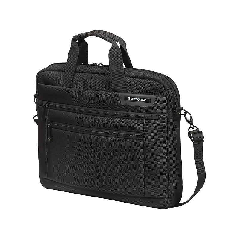 Samsonite Laptop Shuttle 15.6" Polyester Laptop Bag, Black (144295-1041) image 1