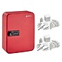 AdirOffice 30-Key Cabinet with Combination Lock and Key Tags, Red (682-30-RED-689-PKG)~#|#~2D20A03B-DDE3-4A76-A666E950F504652D_sc7