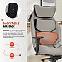 Sharper Image Algrove Comfort-X Ergonomic Swivel Executive Massage Chair, Gray/Black (60117-GRYBLK)~#|#~2D20CD21-B3BB-42AC-974B0D519EB6D5B1_sc7