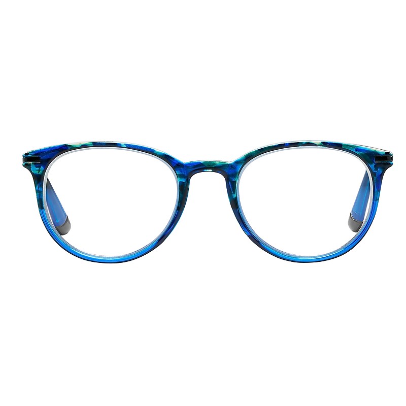 SAV Tri-focus Blue Light +3.00 Reading Glasses, Blue (E2307) image 1
