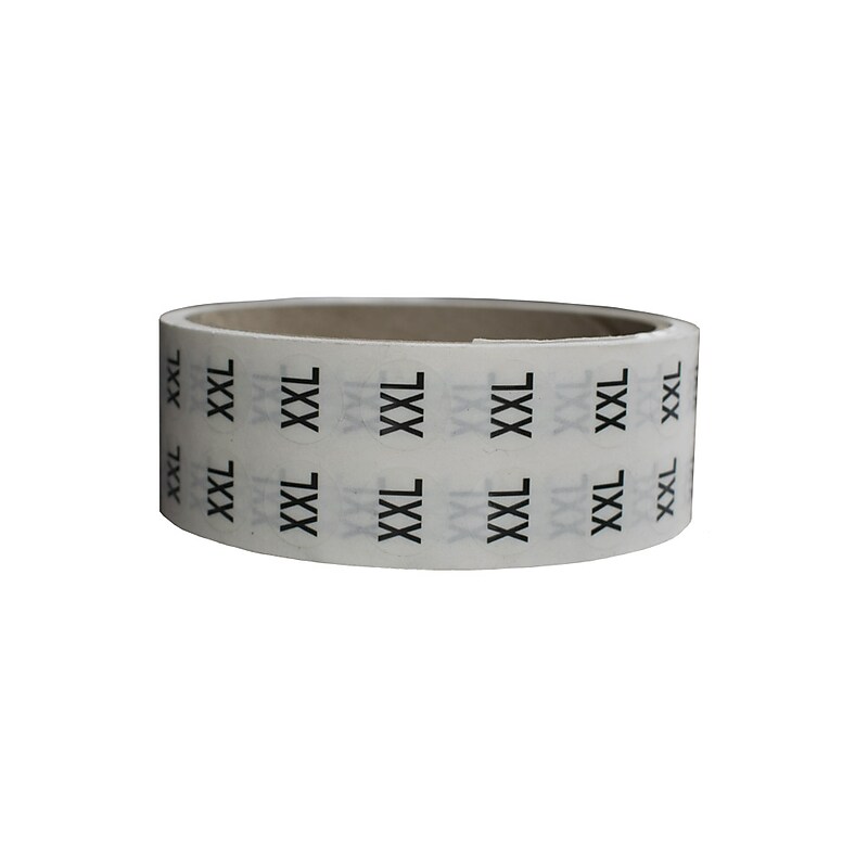 Nahanco Acetate Clear Label, 2XL, 1000/Box (LBXXL) image 1
