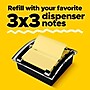 Post-it Pop-up Notes Dispenser for 3" x 3" Notes, Black/Clear (DS330-BK)~#|#~2D3695C7-7DC3-4592-A09453A69954F465_sc7