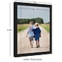 Amanti Art Brushed Metallic Black Narrow 16" x 20" Polystyrene Picture Frame, Black (A42678297258)~#|#~2D3C9D13-2554-4A62-9B66DE5E13F5D77C_sc7