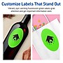 Avery Oval Multipurpose Labels, 4" x 6", Neon Green, 20/Pack (94057)~#|#~2D3DB137-031A-4F3F-AA2C8676F617A6D7_sc7