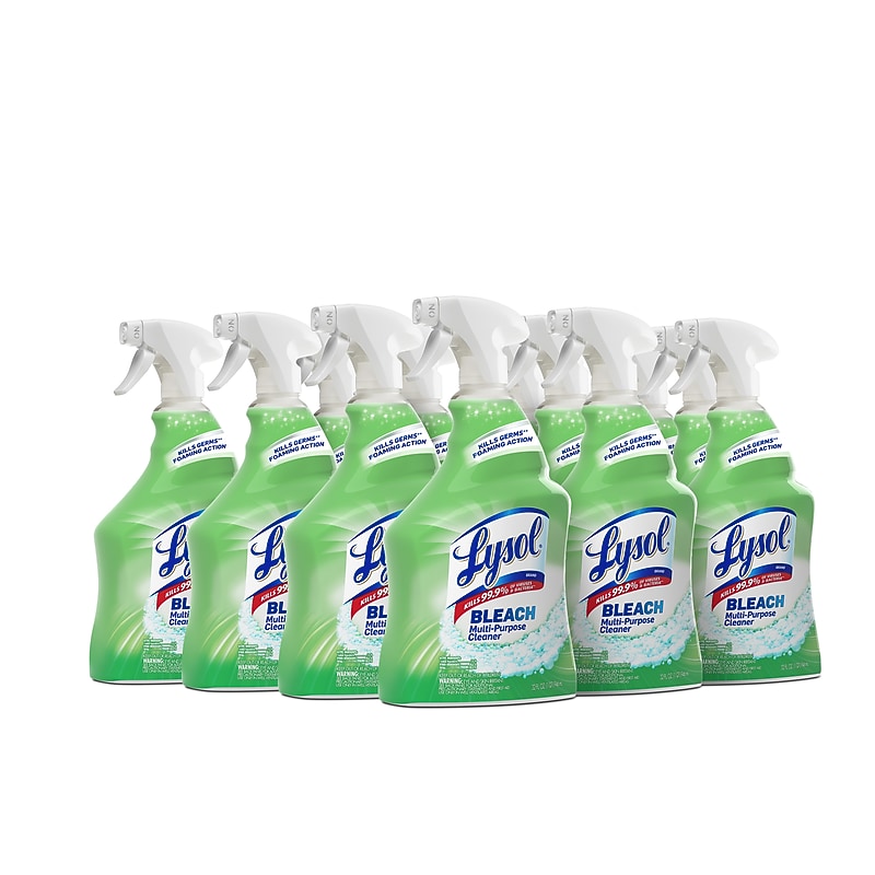 Lysol Multi-Purpose Cleaner Plus Bleach, Chlorine Scent, 32 oz., 12/Carton image 1