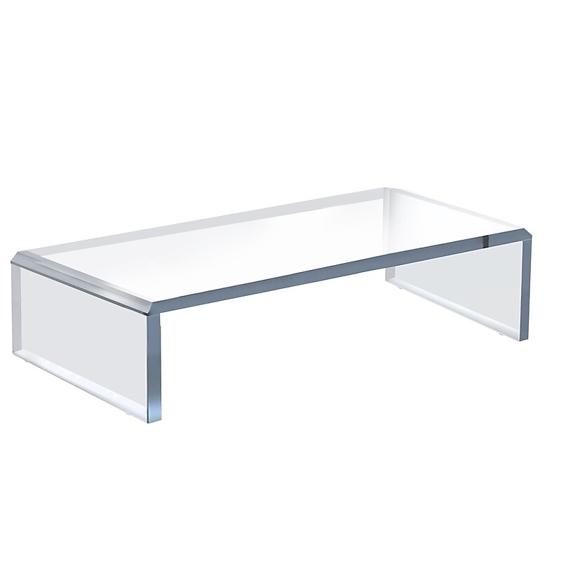 Azar 7.75" x 15" Acrylic Laptop Stand, Clear (515385-1PK) image 1