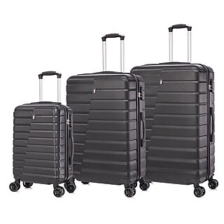 TUCCI COLPI 3-Piece Hardside Luggage Set with Spinner Wheels