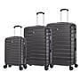 TUCCI MARVELLO  3-Piece Hardside Luggage Set with Spinner Wheels, Black Geometric (T0810-03PC-BLK)~#|#~2D482E4B-646D-47C0-A7998518448D064B_sc7
