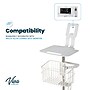 Viva Comfort Welch Allyn Connex Spot Monitor Adjustable Mobile Stand with Work Surface, White (ADI912-C-MP-02-MK)~#|#~2D4B968A-4CFB-4BE0-8D567EB94E2E4D23_sc7