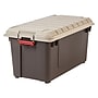 Iris Stor-It-All 82 Quart Storage Container with Buckle Lid, Plastic, Brown (585128)~#|#~2D58B6D3-2690-49BB-A19EC31D7E627083_sc7
