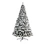 Nearly Natural 10-ft Flocked West Virginia Fir Artificial Christmas Tree with 800 Clear LED Lights and 1680 Tips (T3381)~#|#~2D5E9DB5-DF25-4B7D-8D2196306170413D_sc7
