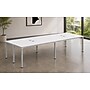 Boss Office Products Simple System 66"W Desk, White, 4/Set (SGSD015-102-WT)~#|#~2D617EEC-E400-43C9-A42D2D6BAAE8C077_sc7
