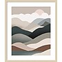 Amanti Art Nordic Landscape Mountain Range 06 by Little Dean Wood Framed Wall Art Print, 21"W x 25"H (A42679023206)~#|#~2D625B62-668A-4304-A9361AF7D35B5A5F_sc7