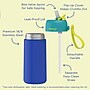 bentgo Stainless Steel Double Wall Insulated Water Bottle, 14 oz., Shark & Teal Fin, 2/Pack (BGKSTBL2P-SHK)~#|#~2D6BCCA9-EC4B-4159-9B71A91CF02CD81C_sc7
