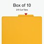 Pendaflex Heavy Duty Classification Folder, 3-Dividers, 3" Expansion, Letter Size, Yellow, 10/Box (1006943)~#|#~2D6D116A-A976-4054-97293D666517DC00_sc7