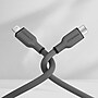 HyperGear Flexi Pro USB-C to Lightning Soft-Touch Silicone Fast Charge and Sync Cable, 10 ft., Gray (16009)~#|#~2D6E4BE7-852C-497D-AF3D6192D729EB89_sc7