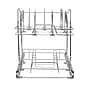 Household Essentials Glidez 2-Tier Multipurpose Steel Pull-Out Storage Organizer with Dual-Slide, Chrome (HHC42617-1)~#|#~2D71DFA6-8657-470C-B947326B7B08368E_sc7