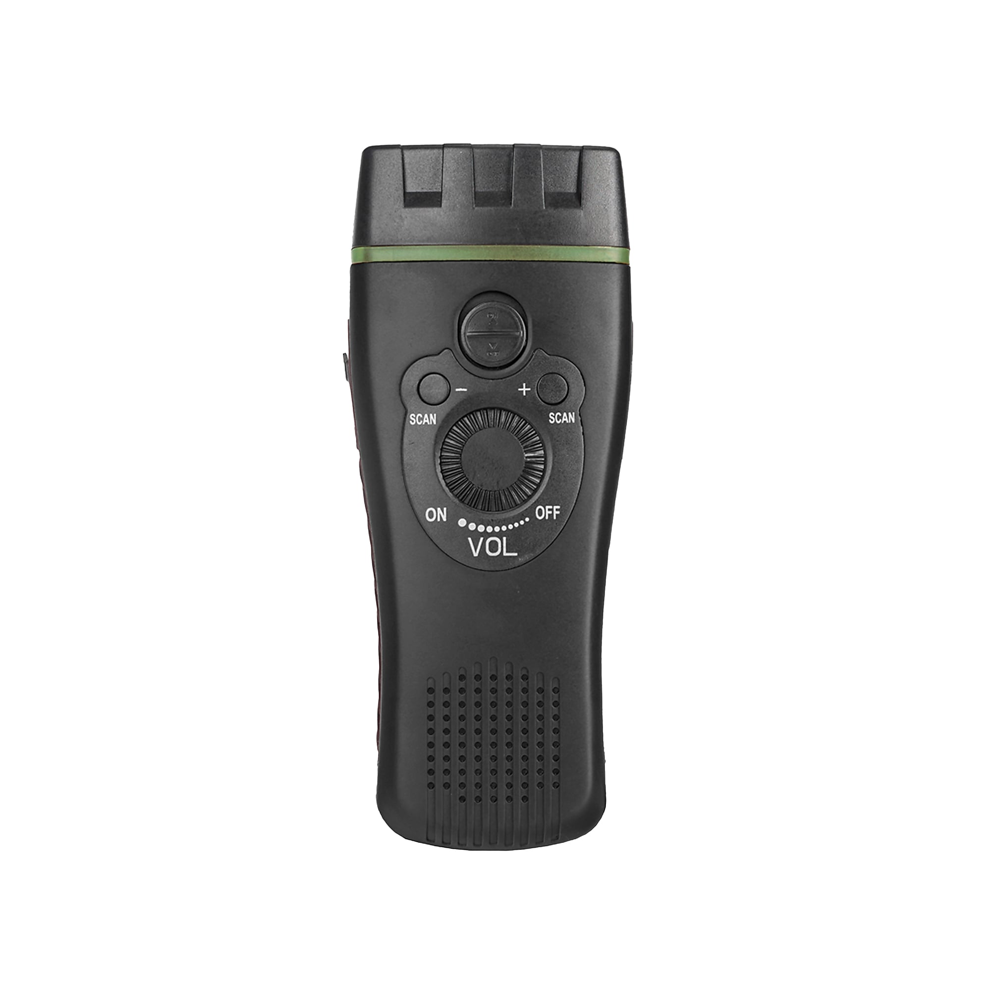 QFX Wireless Portable Rechargeable Emergency FM Radio with Built-in LED Flashlight, Black (R-10C) Sansujyuku sansujyuku.com
