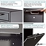AdirOffice Indoor/Outdoor Mailbox, Black (631-05-BLK)~#|#~2D80C60D-15B1-4046-AABDD008AB1DFCFD_sc7