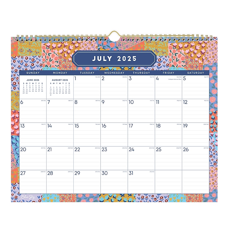 2025-2026 Blue Sky Drea 15" x 12" Academic Monthly Wall Calendar, Multicolored (155787) image 1