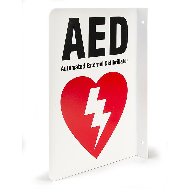 Triangular AED Wall Sign (CPAEDTRISIGN) image 1