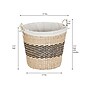 Household Essentials Black Band Cattail/Paper Rope Storage Basket, Natural/Black (ML-6733)~#|#~2D8759B8-8ACD-4B63-A44CA1F76A523905_sc7