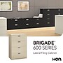 HON Brigade 600 Series 4-Drawer Lateral File Cabinet, Locking, Letter/Legal, Putty/Beige, 36"W (HON684LL)~#|#~2D91D319-993D-4893-B0C2A44C5DBD1569_sc7