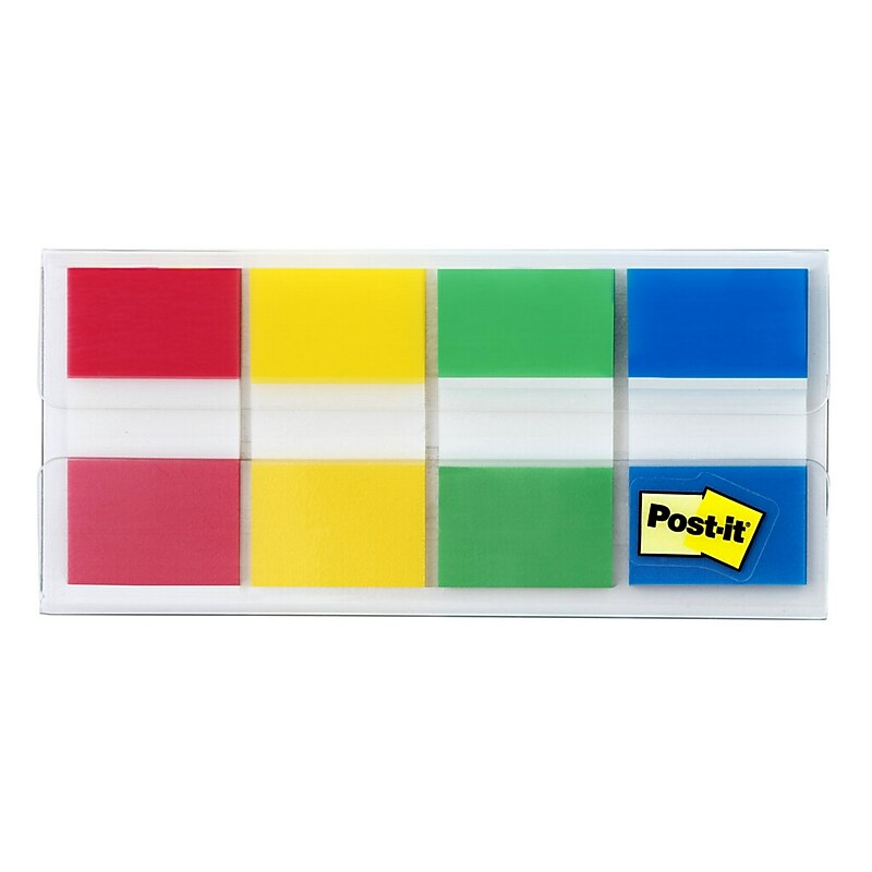 Post-it Flags, .94", Assorted Colors, 160 Flags/Pack (680-RYGB2) image 1